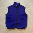 画像1: 【M/L】REI フルジップ フリースベスト ブルー 青■ビンテージ オールド レトロ アメリカ古着 90s USA製 ハイネック (1)