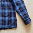 画像5: 【S or Ladies】80s 1440 プルオーバー 長袖ウールシャツ 青チェック■ビンテージ オールド レトロ アメリカ古着 レディース (5)