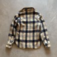 画像6: 【Ladies or Boys】80s USA製 Woolrich 長袖ウールシャツ 白黒チェック■ビンテージ オールド レトロ アメリカ古着 子供服 レディース (6)