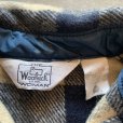 画像3: 【Ladies or Boys】80s USA製 Woolrich 長袖ウールシャツ 白黒チェック■ビンテージ オールド レトロ アメリカ古着 子供服 レディース (3)