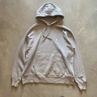 【L/XL】Champion リバースウィーブ スウェットパーカー グレー 無地■アメリカ古着 チャンピオン トレーナー カレッジ