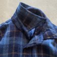 画像4: 【S or Ladies】80s 1440 プルオーバー 長袖ウールシャツ 青チェック■ビンテージ オールド レトロ アメリカ古着 レディース (4)