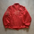 画像1: 【L/XL】70s UNKNOWN ワッペン付き 裏ボア ナイロン コーチジャケット レッド 赤■ビンテージ オールド アメリカ古着 USA製 (1)