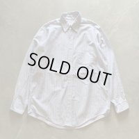【L/XL 16-34】USA製 ブルックスブラザーズ 長袖ボタンダウンシャツ ストライプ■ビンテージ オールド アメリカ古着 90s ブルー