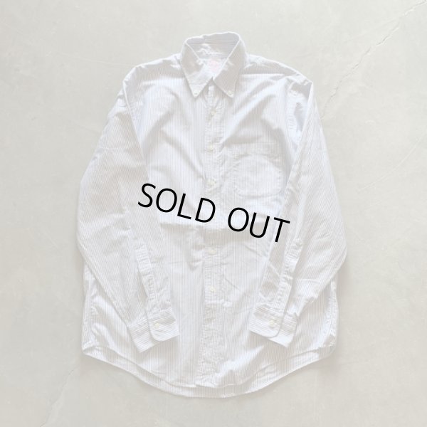 画像5: 【L/XL 16-34】USA製 ブルックスブラザーズ 長袖ボタンダウンシャツ ストライプ■ビンテージ オールド アメリカ古着 90s ブルー