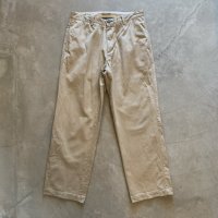 【W34(W33相当)】ORVIS ノータック コットン チノパンツ ベージュ■ビンテージ オールド アメリカ古着 オービス