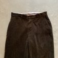 画像2: 【W33 L30】Polo Ralph Lauren ノータック 太畝コーデュロイパンツ ブラウン 焦げ茶■ビンテージ アメリカ古着 ポロラルフローレン (2)