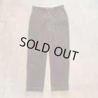 【W33 L30】Polo Ralph Lauren ノータック 太畝コーデュロイパンツ ブラウン 焦げ茶■ビンテージ アメリカ古着 ポロラルフローレン