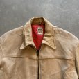 画像2: 【L】60s-70s UBER ジップアップ レザージャケット ハーフコート■ビンテージ オールド レトロ アメリカ古着 革ジャン スポジャケ (2)