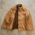 画像8: 【M/L相当】Eddie Bauer レザージャケット ハーフコート ブラウン 茶系■ビンテージ オールド レトロ アメリカ古着 革ジャン ディアスキン (8)