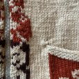 画像9: 【S/M】60s-70s カナダ トーテムポール ショールカラー カウチンニット 茶系■ビンテージ アメリカ古着 ジップ ウールセーター ジャケット (9)