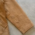 画像4: 【M/L相当】Eddie Bauer レザージャケット ハーフコート ブラウン 茶系■ビンテージ オールド レトロ アメリカ古着 革ジャン ディアスキン (4)