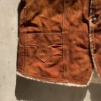 画像4: 【S/M】70s UNKNOWN 裏ボア スエードレザーベスト ブラウン 茶系■ビンテージ オールド レトロ アメリカ古着 メキシコ製 ウエスタン (4)