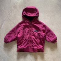 【3T Kids】LANDS' END 内装フリース ジャケット パーカー 紫■ビンテージ オールド アメリカ古着 キッズ 子供服 90s ランズエンド