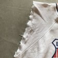 画像6: 【L】70s Champion 染み込みプリント カットオフスウェット 白■ビンテージ オールド アメリカ古着 チャンピオン バータグ トレーナー (6)