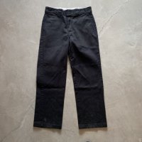【W32】Dickies 874 ワークパンツ ブラック 黒■オールド アメリカ古着 2000s ディッキーズ ワークウェア
