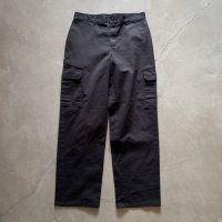 【W32】Dickies カーゴパンツ ブラック 黒■オールド アメリカ古着 2000s ディッキーズ ワークウェア ワークパンツ