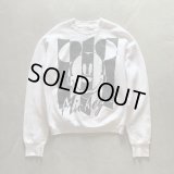 【L/XL】90s ミッキーマウス スウェット 白■ビンテージ オールド アメリカ古着 ディズニー USA製