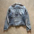画像1: 【L 42】80s USA製 Levi's 71506 スカル落書き デニム トラッカージャケット■ビンテージ オールド アメリカ古着 リーバイス 70506 (1)