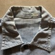 画像4: 【M/L】60s USN オールコットン 耳付き 長袖シャンブレーシャツ■ビンテージ オールド アメリカ古着 ミリタリー ボックス ステンシル (4)
