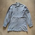 画像1: 【M/L】60s USN オールコットン 耳付き 長袖シャンブレーシャツ■ビンテージ オールド アメリカ古着 ミリタリー ボックス ステンシル (1)