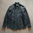 画像1: 【M/L】Eddie Bauer 長袖ヘビーネルシャツ 緑黒チェック■ビンテージ オールド レトロ アメリカ古着 90s-2000s エディーバウアー (1)