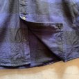 画像4: 【L/XL】FIELDN' FOREST 長袖ヘビーネルシャツ 紺黒ブロックチェック■ビンテージ オールド レトロ アメリカ古着 90s-2000s (4)