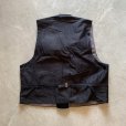 画像6: 【L/XL】ドイツ製 FHB 太畝コーデュロイ ロガーベスト ブラック 黒無地■ビンテージ オールド レトロ ヨーロッパ古着 ユーロ (6)