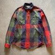 画像1: 【L】WALLACE&BARNES 長袖ヘビーネルシャツ チェック柄■ビンテージ オールド アメリカ古着 ウォレス＆バーンズ J.CREW ジェイクルー (1)