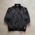 画像6: 【L】90s USA製 Russell Athletic ハーフジップ スウェット ブラック 黒無地■ビンテージ オールド アメリカ古着 トレーナー ラッセル (6)