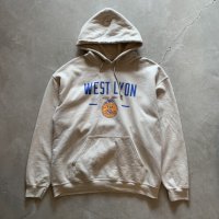 【L】FFA 両面プリント スウェットパーカー ベージュ■アメリカ古着 トレーナー GILDAN ギルダン