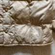 画像4: 【L】80s-90s WALLS ナイロン キルティング ダウンジャケット ベージュ■ビンテージ オールド アメリカ古着 MA-1タイプ 首リブ (4)