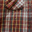 画像4: 【M/L】70s-80s USA製 Mr.Leggs 長袖ヘビーネルシャツ えんじ色チェック■ビンテージ オールド レトロ アメリカ古着 (4)