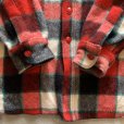 画像6: 【XL】50s Woolrich マチ付き 長袖ウールシャツジャケット 赤チェック■ビンテージ オールド レトロ アメリカ古着 ウールリッチ (6)