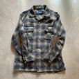 画像4: 【M】60s USA製 PENDLETON ボックス 長袖ウールシャツ チェック■ビンテージ アメリカ古着 ペンドルトン ボートシャツ オープンカラー (4)