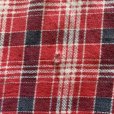 画像7: 【S】ボロ 50s PENNEY'S 長袖プリントネルシャツ 赤チェック■ビンテージ オールド レトロ アメリカ古着 ぺニーズ プリネル ライトネル (7)