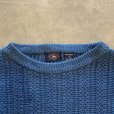画像2: 【M/L】BOSTON CLIPPER ラミー×コットンニット セーター 青無地■ビンテージ オールド アメリカ古着 90s ブルー 短丈 (2)