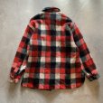 画像7: 【XL】50s Woolrich マチ付き 長袖ウールシャツジャケット 赤チェック■ビンテージ オールド レトロ アメリカ古着 ウールリッチ (7)