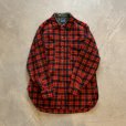 画像5: 【S】50s-60s USA製 PENDLETON 長袖ウールシャツ 赤チェック■ビンテージ オールド レトロ アメリカ古着 ペンドルトン ラウンド (5)
