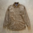 画像1: 【M/L】70s USA製 PENDLETON 長袖ウールシャツ ベージュチェック■ビンテージ オールド レトロ アメリカ古着 ペンドルトン ラウンド (1)