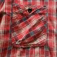 画像5: 【S】ボロ 50s PENNEY'S 長袖プリントネルシャツ 赤チェック■ビンテージ オールド レトロ アメリカ古着 ぺニーズ プリネル ライトネル (5)