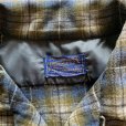画像3: 【M】60s USA製 PENDLETON ボックス 長袖ウールシャツ チェック■ビンテージ アメリカ古着 ペンドルトン ボートシャツ オープンカラー (3)