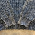 画像5: 【S/M or Ladies】UNKNOWN インディゴ コットンニット セーター 青無地■ビンテージ オールド アメリカ古着 90s レディース 短丈 (5)