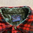 画像3: 【S】50s-60s USA製 PENDLETON 長袖ウールシャツ 赤チェック■ビンテージ オールド レトロ アメリカ古着 ペンドルトン ラウンド (3)
