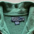 画像3: 【M/L】Polo Ralph Lauren ハーフジップ コットンニット セーター 緑■ビンテージ オールド アメリカ古着 ポロラルフローレン (3)