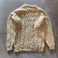 画像2: 【L】アイルランド製 arancrafts ケーブル編み ウールセーター 生成り色■ビンテージ アメリカ古着 フィッシャーマン アランニット (2)
