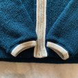 画像6: 【S or Ladies】60s-70s UNKNOWN アクリルニット ジップカーディガン セーター 深緑■ビンテージ オールド アメリカ古着 レディース (6)