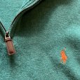 画像4: 【M/L】Polo Ralph Lauren ハーフジップ コットンニット セーター 緑■ビンテージ オールド アメリカ古着 ポロラルフローレン (4)