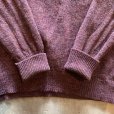 画像6: 【L/XL】アイルランド製 A.S.Cooper ウールセーター ニット パープル 紫■ビンテージ オールド アメリカ古着 ユーロ メランジ (6)