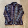 画像5: 【Ladies】UNKNOWN リバーシブルジャケット 紺 総柄 花柄■ビンテージ レトロ アメリカ古着 レディース キルティング チャイナシャツ (5)